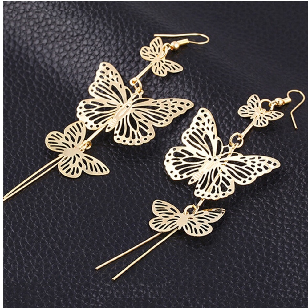 Butterfly Earrings - Picture 2 of 2